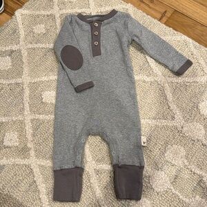 Burt's Bee Baby Infant Boys' 100% Organic Cotton Long Sleeve 3 Button Jumpsuit